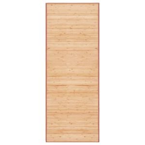 vidaXL paklājs, bambuss, 80x200 cm, brūns