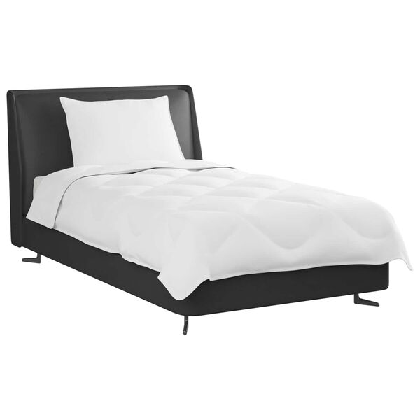 vidaXL Vasaras segas ar spilvenu 2 pcs Balts Mikro&scaron;ķiedra