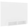 vidaXL sienas TV plaukts, balts, 135x23,5x90 cm, inženierijas koks