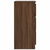 vidaXL kumode, brūns ozols, 37,5x35x76 cm, inženierijas koks
