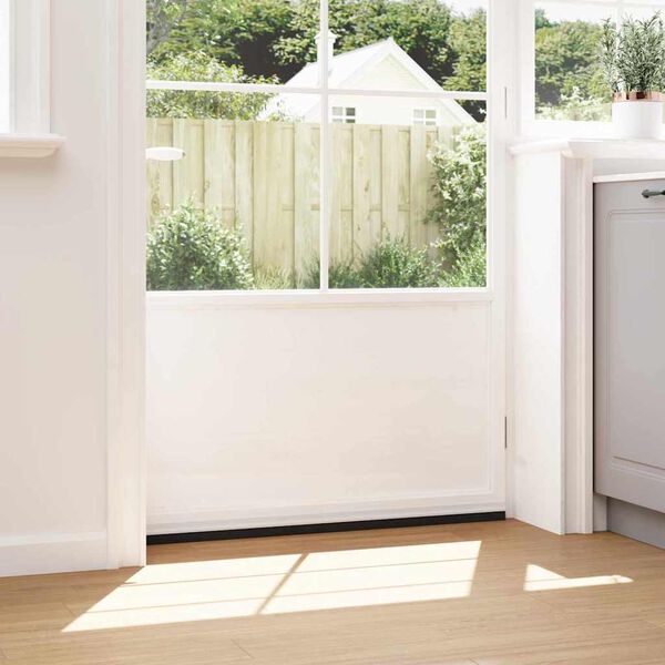 vidaXL Pa&scaron;līpojo&scaron;as durvju birstes 12 pcs Balts 100 cm