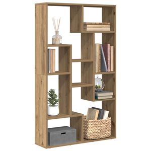 vidaXL grāmatu plaukts, koka krāsa, 72x20x120,5 cm, inženierijas koks