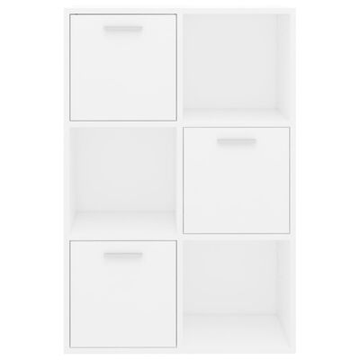 vidaXL skapis, balts, 60x29,5x90 cm, kokskaidu plāksne
