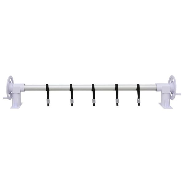 vidaXL baseina pārklāja stiprinājums ar plastmasas pamatni