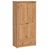 vidaXL Skapis PANAMA Medus 88,5 x 50 x 185 cm Priedes masīvkoks