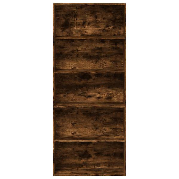 vidaXL grāmatu plaukts, ozola, 80x30x189 cm, inženierijas koks