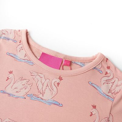 Bērnu pidžama ar garām piedurknēm, gaiši rozā, 92