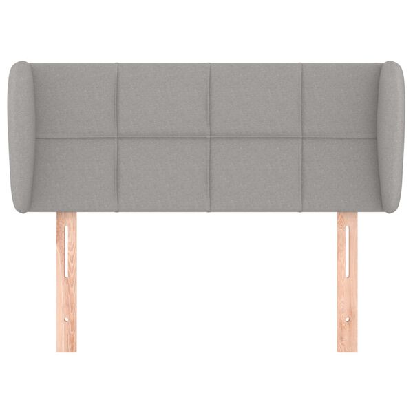 vidaXL galvgalis ar malām, 93x23x78/88 cm, gai&scaron;i pelēks audums