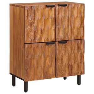 vidaXL Puse Akācijas brūnais apdare 60 x 33 x 75 cm Cieta mango koksne