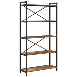 vidaXL Grāmatu plaukts 80 x 30 x 155 cm Inženierijas koks Vecs koks