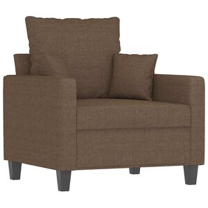vidaXL atpūtas krēsls, 60 cm, brūns audums
