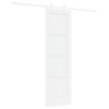 vidaXL Slīdo&scaron;ās durvis 61 x 198,5 cm Inženierijas koks Balts