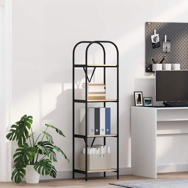 vidaXL Grāmatu plaukts Sonoma ozols 40 x 30 x 146 cm Inženierijas koks