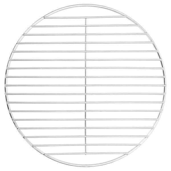 vidaXL grila reste, apaļa, Ø34,5 cm, 304. klases nerūsējošais tērauds