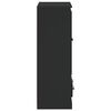 vidaXL augstais skapītis, 60x35,5x103,5 cm, inženierijas koks, melns