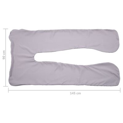 vidaXL U-formas grūtniecības pakava pārvalks, 90x145 cm