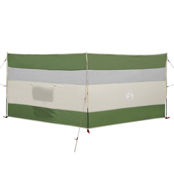 vidaXL Camping Windbreak Green 340x130 cm Ūdensizturīgs
