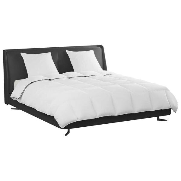 vidaXL Ziemas gultas sega ar spilvenu 3 pcs Balts Dūnu spalva