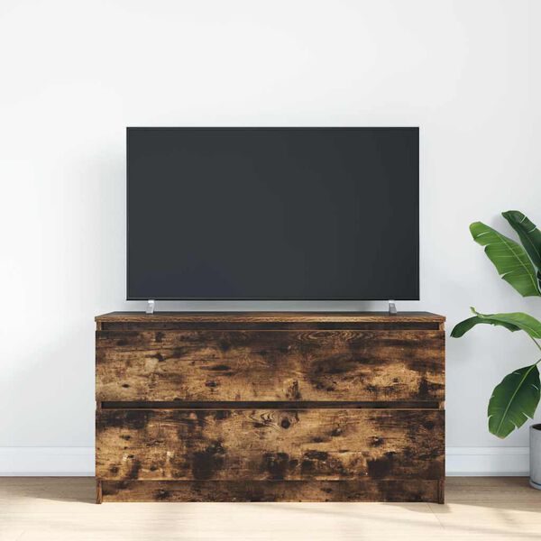 vidaXL TV skapītis, ozolkoka krāsa, 100x35x54 cm, inženierijas koks