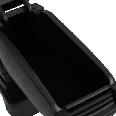 vidaXL automašīnas roku balsts, melns, 12x31x(29,5-47) cm, ABS