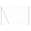 vidaXL Žogs ar stabiem. Sudraba 1.6 x 10 m Tērauds
