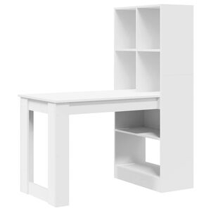 vidaXL Galds Balts Inženierijas koks 122 x 67 x 145 cm