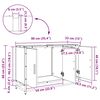 vidaXL Vannas istabas skapītis ar durvīm Vecs koks 90 x 33 x 60 cm