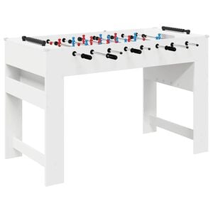vidaXL Frizbija galds Balts 125 x 60,5 x 80 cm Inženierijas koks