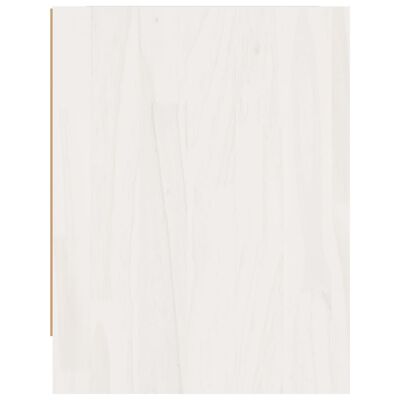 vidaXL naktsskapītis, balts, 40x30,5x40 cm, priedes masīvkoks