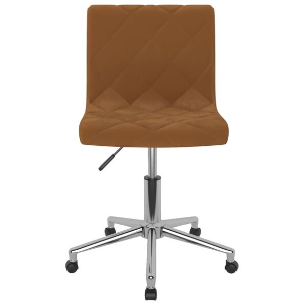 3086524 vidaXL Swivel Dining Chairs 4 pcs Brown Velvet (333839x2)