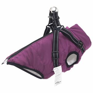 vidaXL Suņu mētelis Violeta L24 Fleece un Poliesters