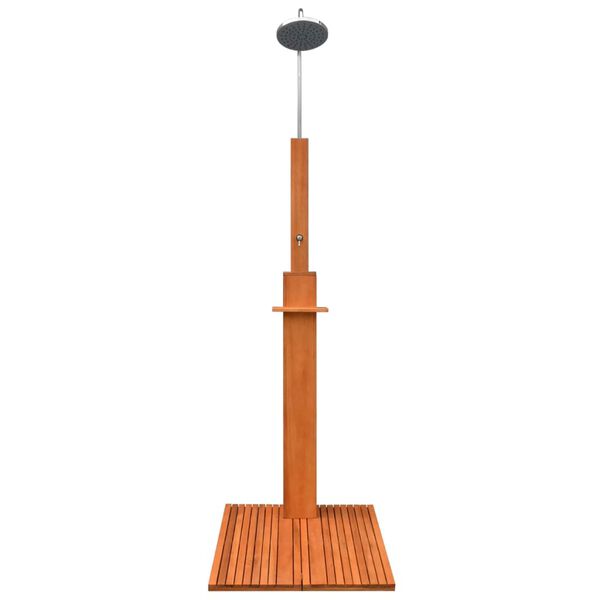 vidaXL āra du&scaron;a, eikalipta koks un tērauds