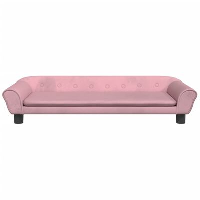 vidaXL gulta suņiem, rozā, 100x50x21 cm, samts