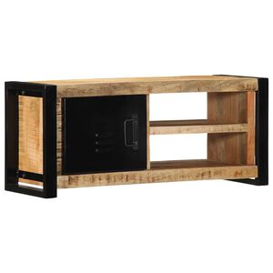 vidaXL TV skapis 80x30x35 cm Masīv Rough Wood Mango
