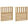 vidaXL Brokastis moduļi 2 pcs Balts 60 x 6 x 61 cm Cietā akācijas koks