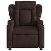 vidaXL elektrisks masāžas krēsls, atgāžams, tum&scaron;i brūns audums