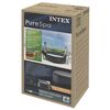 INTEX Vannas vāks Tum&scaron;i pelēka 180 x 180 cm PVC un PU