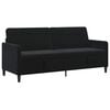 vidaXL Sofas ar uzglabā&scaron;anu Melns 192 x 78 x 87 cm Poliesters