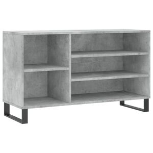 vidaXL apavu plaukts, betonpelēks, 102x36x60 cm, inženierijas koks