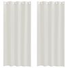 vidaXL Voile aizkaris 2 gab. Krēmkrāsa 225 x 140 cm Poliesters