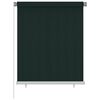 vidaXL āra rullo žalūzijas, 125 (platums) x 140 (augstums) cm, tum&scaron;i zaļas, HDPE