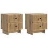 vidaXL Nakts skapītis 2 pcs Artisan Ozols 43 x 34,5 x 47,5 cm