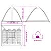 vidaXL kempinga telts 4 personām, kupola forma, ūdensnecaurlaidīga