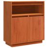 vidaXL Puse Vaks brūns 70 x 34 x 80 cm Ciets priedes koks