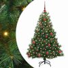 vidaXL Mākslīgā Ziemassvētku eglīte su 150 LED Zaļa 150 cm PE un PVC