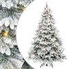 vidaXL Mākslīgā Ziemassvētku eglīte su 300 LED Balts 240 cm PE un PVC