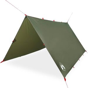 vidaXL kempinga tents, olīvu zaļa, 306x306 cm, ūdensizturīga
