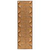 vidaXL Skrējēju paklājs FLORNES Austs Dzeltena Zigzag 67 x 150 cm PP