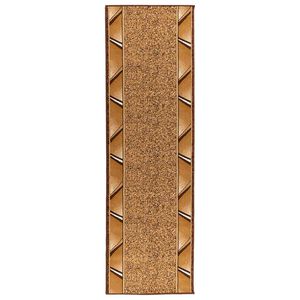 vidaXL Skrējēju paklājs FLORNES Austs Dzeltena Zigzag 67 x 150 cm PP