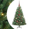 vidaXL Mākslīgā Saliekamā Ziemassvētku Egle Zaļa 120 cm PVC un metāls